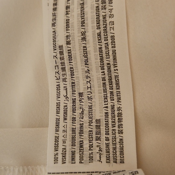 Abercrombie & Fitch White Ruffle Surplice Bell Sleeve Shorts Romper - Picture 9 of 9